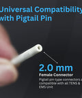 Universal Compatibility TENS Unit Replacement Pads 2x2 40 Pack Premium Reusable Electrodes with 2.0 mm female connector