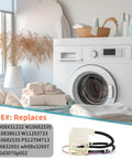 Washer Lid Lock Service Kit For Heavy Duty Front Load Washers Replacement Easy Install in laundry room with towels