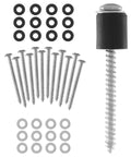 Pegboard Mounting Hardware Kit With 72 Pieces 24 Sets Of Screws Spacers And Washers For One Quarter Inch And One Eighth Inch Pegboards
