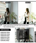 Top Tier 1080p 60fps Usb3.0 Hdmi Dual Output Digital Security Camera displaying WDR settings on a modern TV screen.