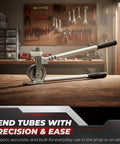 Top Rated Flexzion 1/2 Inch Outer Diameter Tubing Bender Tool For Precise Copper Pipe Bending on wooden table.