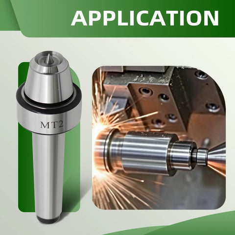 MT2 Wood Lathe Live Center Set 4 Piece With Spur Cup Centers In Wooden Box for woodworking and metal lathe application.