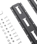 Heavy Duty 2 Shelf Racking Kit For Tool Box Storage System With Carbon Steel Build And 80 Lb Load Capacity, mounting hardware