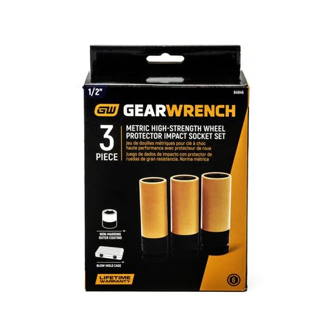 Half Inch Drive Tough As Nails Wheel Protector Impact Socket Set With Thin Wall Design And Protective Outer Sheath box