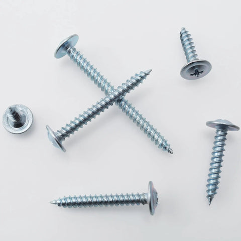Top Shelf Number Eight Modified Truss Head Wood Screws Assortment Kit Featuring 132 Rock Solid Pieces In Six Standard Sizes, galvanized screws.