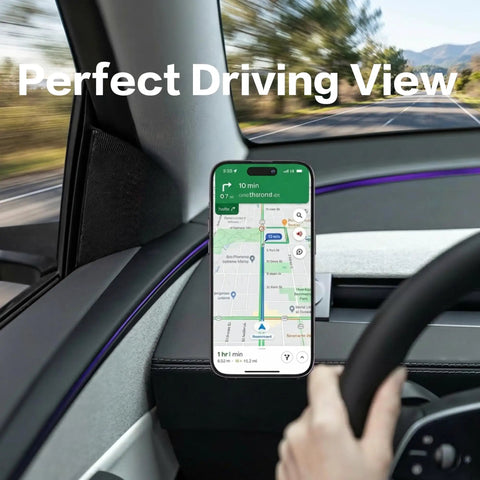 Tesla Magnetic Phone Mount For Model 3 Highland 2024 And Model Y Juniper 2025 Refresh Driver Side Corner Vent with phone