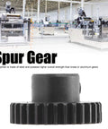 Beefy 30 Tooth 6mm DBore 0.8 Mod Steel Spur Gear For Heavy Duty Machinery And Industrial Gearboxes in a workshop setting