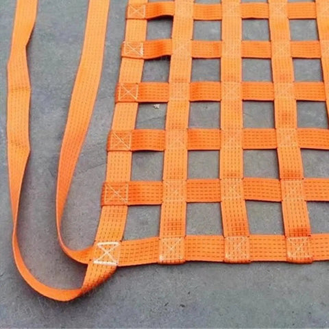 Heavy Duty Cargo Lifting Net 2x2M Pallet Mesh Bag For Hoisting And Loading 3T Capacity Garden Climbing Net For Safe Cargo Handling