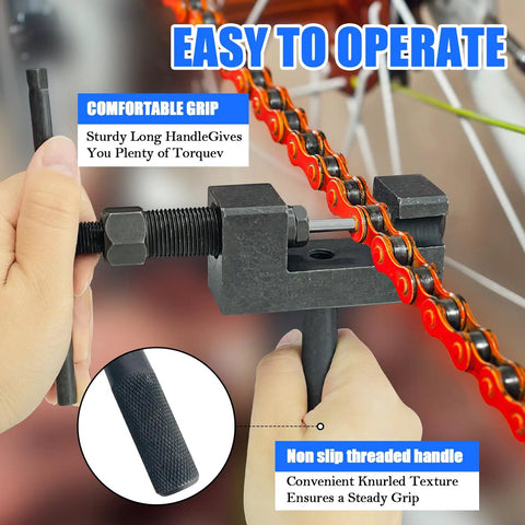 Motorcycle Chain Breaker Set 16 Piece Chain Removal Tool Kit With Chain Cutter And Riveter for adjusting chain links