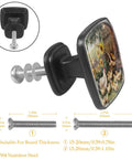 4 Pack Black Square Kitchen Cabinet Knobs Sunflower Chicks Fence Drawer Pulls For Cupboard Dresser Closet And Bathroom Modern Farmhouse Hardware Dope Easy Install