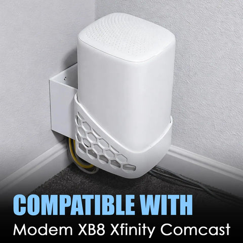 Wall Mount Bracket For Xfinity Comcast Xb8 Router Wifi, heavy duty design, securely holds Xb8, improves airflow and cable management.