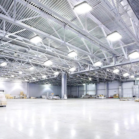40W LED Canopy Light 5600LM Daylight 5000K IP65 Waterproof lighting up large industrial warehouse interior