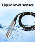 Liquid Level Transmitter And Sensor For 4 To 20mA Water Level Detection, 0 To 5 Meter Range, Stainless Steel Housing, Rugged Cable