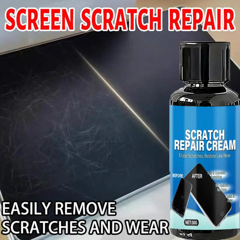 Phone Screen Scratch Remover Kit 100g Gentle Polishing Cream For Glass Screens And Metal Frames Bottle with screen scratches