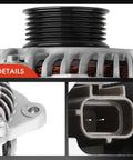 Close-up of Direct Fit Alternator Replacement For Mazda 6 2009 2013 V6 3.7L And CX 9 2007 2015 12V 110A CW Rotation