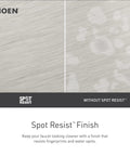 Kitchen Sink Air Gap Replacement Part in Spot Resistant Stainless Finish demonstrating spot resist effectiveness.