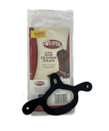 Rubber Spur Tie Down Straps for boots and spurs, heavy duty, weatherproof universal fit packaging with secure tie down visible