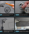 Installation guide for Beige Sun Visor For Chevy Cruze 2011 2019 Left Driver Side With Mirror No Light Replacement Part 84126657.