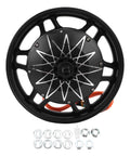 14 Inch Aluminum Alloy Hub Motor For Electric Scooter Upgrade 2000W To 5000W showcasing a black wheel with hall sensor connections.