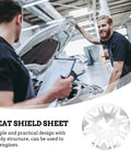 Iron Inner Tooth Lock Washers For Heat Shield Clips, 100 Pack, automotive workers discussing installation.