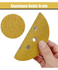 5 inch hook loop sanding disc showcasing aluminum oxide grain for effective surface prep and dust extraction.