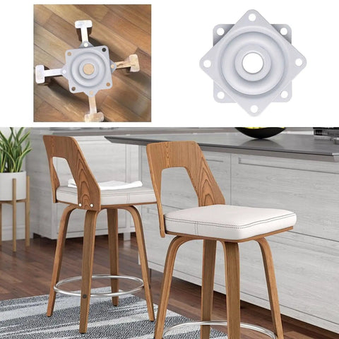 Smooth As Butter 3 Pack 2 Inch Lazy Susan Turntable Heavy Duty Silver Zinc Alloy Rotating Tray with quiet ball bearings.
