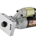 Heavy Duty Starter Motor For Chevy Universal Straight Mount 153 or 168 Tooth Flywheel 14 to 1 Pinion Natural Finish close-up view