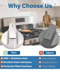 Comparison of Replacement Electric Range Knobs For Whirlpool Ovens And Gas Stoves with heat-resistant stainless back and poor quality alternative