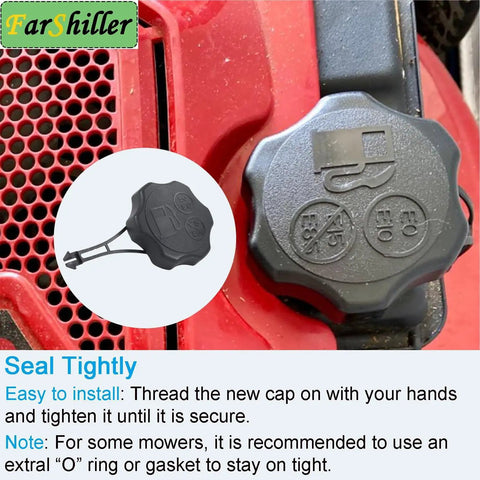 Durable Replacement Fuel Tank Cap for Lawn Mowers Fits Briggs Stratton Toro And Craftsman Gas Tanks Easy Install Seals Tight