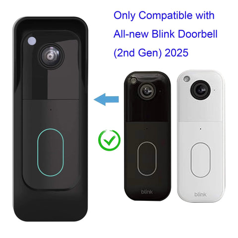 Doorbell Mount For Blink Video Doorbell 2nd Gen 2025 With An Adjustable Weatherproof Protective Case, No Drilling Required