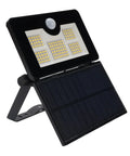 GOWENIC Solar Powered Floodlight, 4 Lighting Modes, Foldable 180 Degree, adjustable LED light with solar panel and motion sensor.