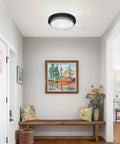 LED Ceiling Light Crystal Chandelier Dimmable Flush Mount With Modern Crystal Raindrop Pendant Lamp ETL Listed for halls