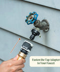 Installing Garden Hose Quick Connector Set With Water Stop And Lock Quick Release Kit Universal Fittings And Adapters Set Of Four