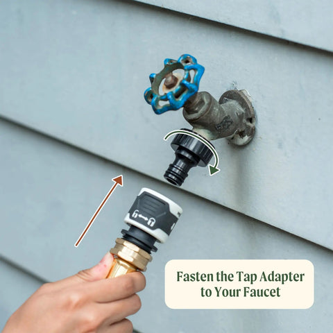 Installing Garden Hose Quick Connector Set With Water Stop And Lock Quick Release Kit Universal Fittings And Adapters Set Of Four