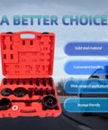 Front Wheel Drive Bearing Adapters Puller Set 23 Piece Replacement Wheel Bearing Removal Tool Bushing Driver Kit open case