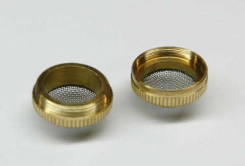 Built Tough Real Deal Ultrasonic Cleaner Baskets Set Of Two With Secure Screw Lock Brass Body And Stainless Steel Mesh Basket for tiny parts.