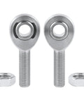 Half Inch Heim Joint Rod End Kit Chromoly Beefed Up Heavy Duty Left Hand Thread And Right Hand Thread Rod Ends With Jam Nut Panhard Rod End Kit Replacement For Off Road Trucks SUVs, chrome pair