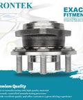 Front view of Front Wheel Bearing And Hub Assembly For Chrysler 300 2012 To 2020 Dodge Charger 2012 To 2020 And Challenger 2012 To 2020 5 Lug No ABS Replacement 513325X2