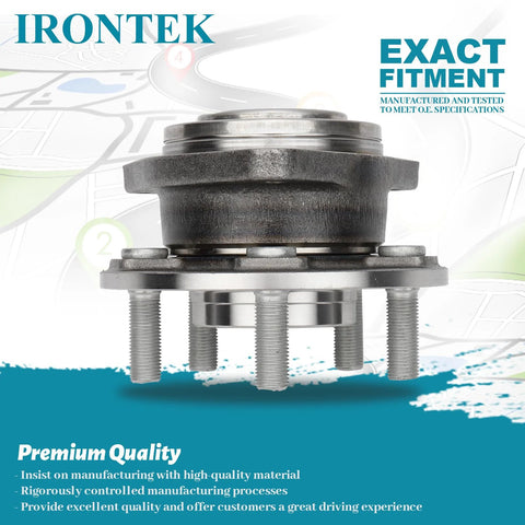 Front view of Front Wheel Bearing And Hub Assembly For Chrysler 300 2012 To 2020 Dodge Charger 2012 To 2020 And Challenger 2012 To 2020 5 Lug No ABS Replacement 513325X2
