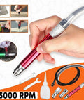 Air Powered Micro Die Grinder Set 65,000 RPM Pneumatic Pencil Grinder With Wrench For Cleaning Dies Rotors Backing Plates