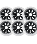 Indoor Outdoor Inline Roller Skate Wheels Six Pack 110mm 85A Hardness, street ready replacement for roller blades