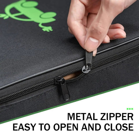 Heavy Duty Waterproof Ev Cable Bag No Sweat Jumper Wire Organizer with metal zipper for easy opening and closing.