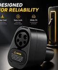 Smooth Operator CCSI And J1772 To Tesla Adapter 250KW DC Fast Charging Converter for Model 3 Y X S Plus close-up of connector design.