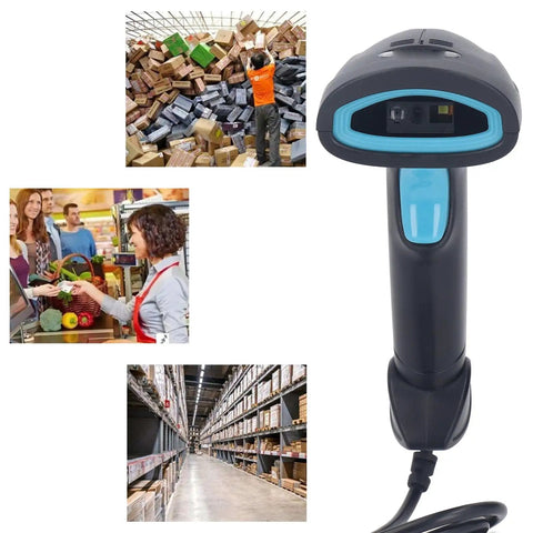 Wired Barcode Scanner With Quick Response Voice Feedback And QR Code Reading For Inventory Management in various environments