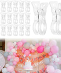 20 Pack Large Balloon Arch Clips 3.5 Inch Plastic Backdrop Spring Clamps for Balloon Arches and Birthday Party Decorations