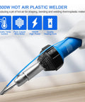 1600W Hot Air Plastic Welder Kit For Roofing And Vinyl PVC TPO Repairs, handheld welding torch with adjustable nozzle