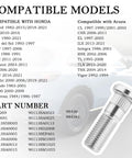 5 Pack M12x1.50 Wheel Stud Kit Steel Lug Stud Replacement For Acura And Honda Cars Heavy Duty Wheel Fasteners