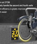Heavy Duty Concrete Ring Saw Wall Groove Cutter Chaser With Diamond Segment Blade, 27CM cutting depth on concrete surface.