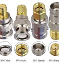 4 Pack SMA To BNC Coax Adapters All In One Kit For SDR Ham Radio Scanner And Walkie Talkie SMA Male To BNC Male SMA Female