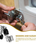 Installing 2 Pack Glass Door Cabinet Hinges Soft Close Buffering No Slam Hardware for Kitchen Cupboards 26mm Mounting Hole
